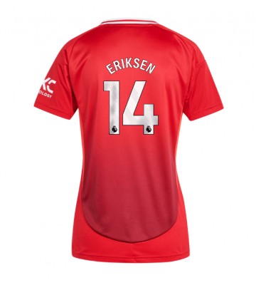 Manchester United Christian Eriksen #14 Replika Hjemmebanetrøje Dame 2024-25 Kortærmet